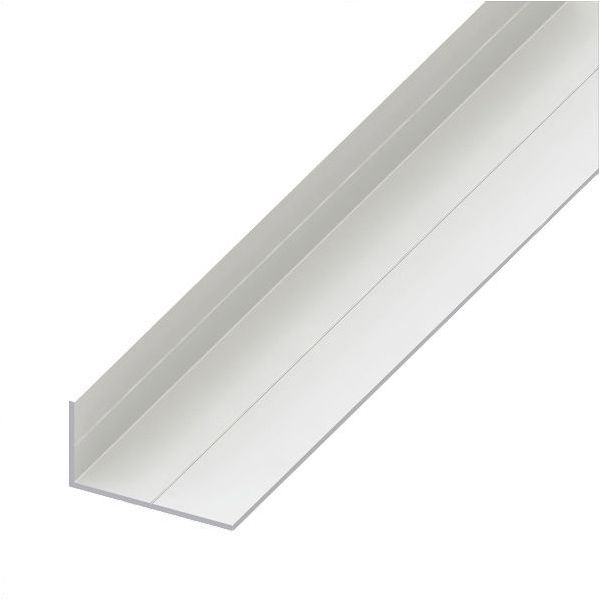 ALFER ANGOLARE LATI DISUGUALI SCANALATI PVC BIANCO MT.2,5