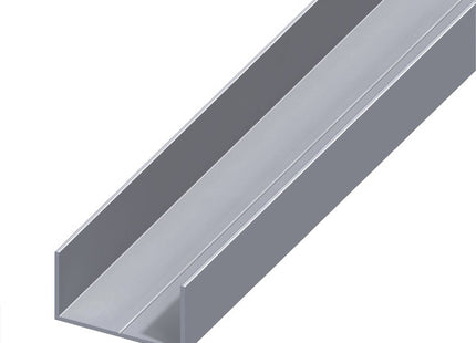 ALFER PROFILO RETTANGOLARE A U ALLUMINIO NATURALE MT.1