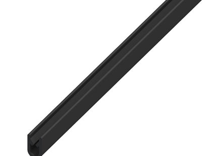 ALFER PROFILO PROTEZIONE BORDI PLASTICA NERO MM17X10,5 MT2,5