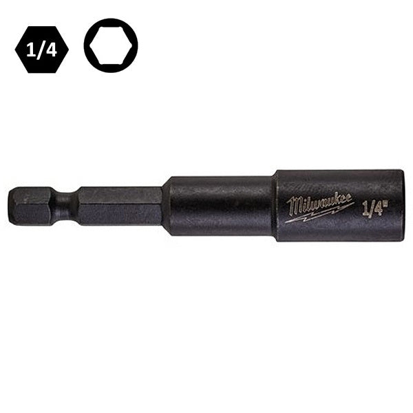 MILWAUKEE BUSSOLA ESAGONALE MAGNETICA CON ATTACCO DA 1/4"