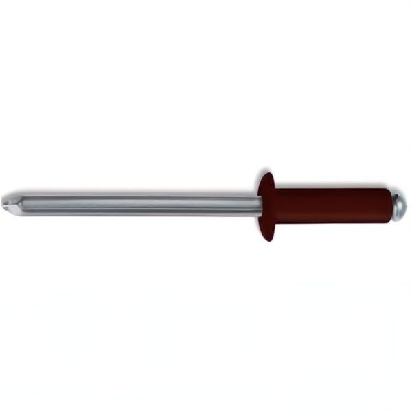 FAR RIVETTI IN LEGA DI ALLUMINIO VERNICIATO TESTA DI MORO RAL 8019