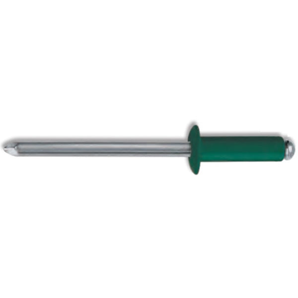 FAR RIVETTI IN LEGA DI ALLUMINIO VERNICIATO VERDE RAL 6005