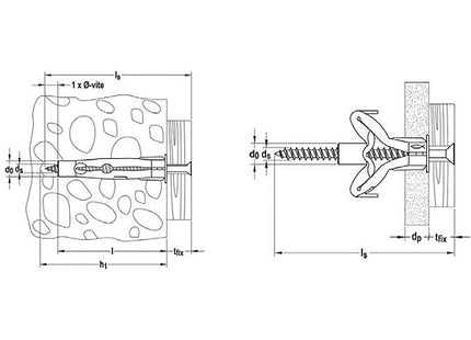 FISCHER TASSELLO FU IN NYLON SENZA VITE