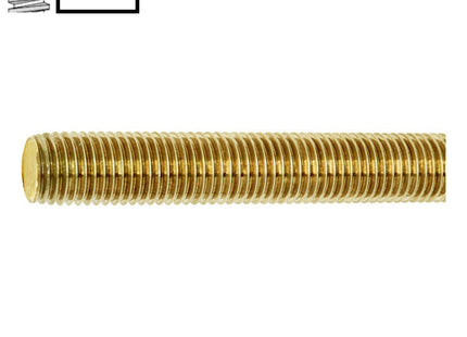 BARRA FILETTATA IN OTTONE PASSO GROSSO DIN 976