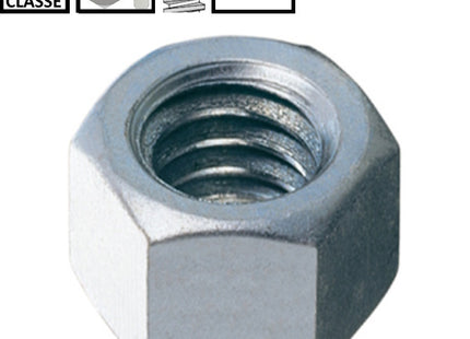 DADO ESAGONALE ALTO PASSO FINE CL. 8 Z.BIANCO UNI 5587