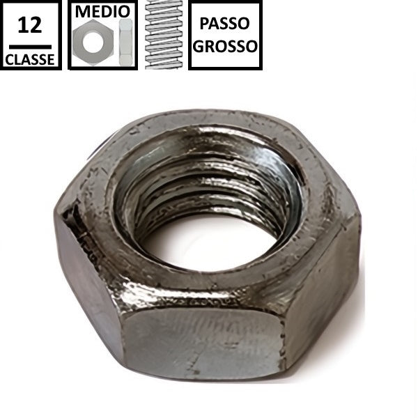 DADO ESAGONALE MEDIO PASSO GROSSO CL.12 GREZZO UNI 5588