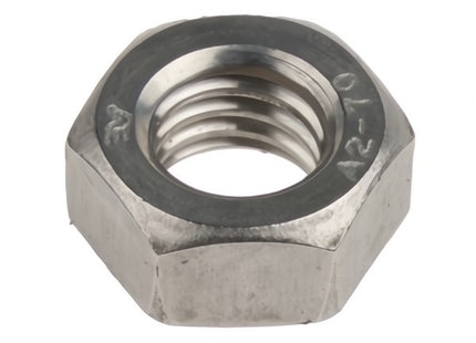 DADO ESAGONALE MEDIO PASSO GROSSO INOX A2 UNI 5588