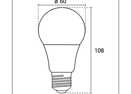 CENTURY LAMPADINA LED HARMONY 80 GOCCIA A60 230V E27 IP20