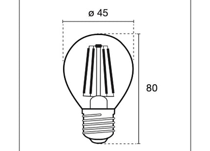 CENTURY LAMPADINA LED INCANTO MINI GLOBO 230V E27 IP20