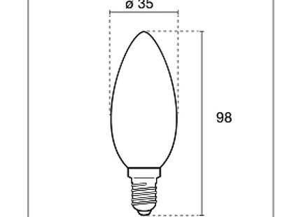 CENTURY LAMPADINA LED INCANTO SATEN DIMMERABILE 230V E14 IP20