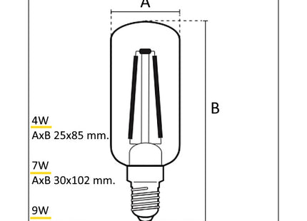 CENTURY LAMPADINA LED INCANTO TUBOLARE CLEAR E14 230V IP20