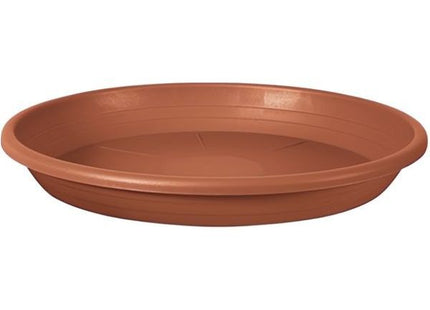 VECA SOTTOVASO CILINDRICO IN PLASTICA COLORE TERRACOTTA D.CM 17