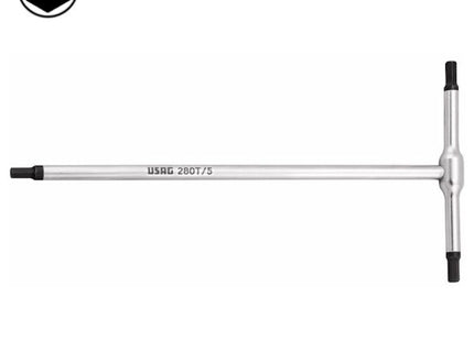 USAG  280T CHIAVE A T CON 3 ESTREMITA' MASCHIO ESAGONALE