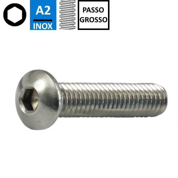 VITE TBEI IN ACCIAIO INOX A2 ISO 7380-1