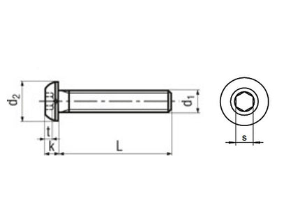 VITE TBEI IN ACCIAIO INOX A2 ISO 7380-1