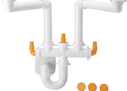 IDRO-BRIC SIFONE SPAZIO 2 PER LAVELLO DA 1"1/2