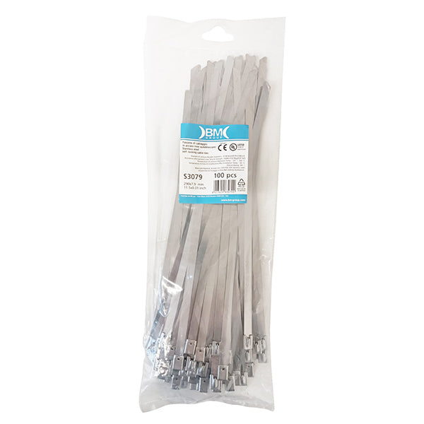 BETA  1748-S FASCETTE AUTOBLOCCANTI IN ACCIAIO INOX MM7,9X300 PZ100