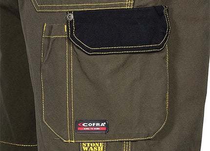 COFRA PANTALONCINO SARAGOSSA COLORE NERO/FANGO