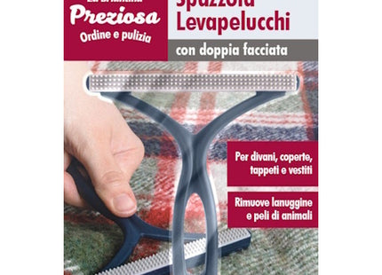 LA BRIANTINA SPAZZOLA LEVAPELUCCHI A DOPPIA FACCIATA