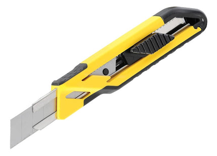 STANLEY CUTTER AUTOBLOCCANTE IN PLASTICA E GOMMA PER LAME DA MM18