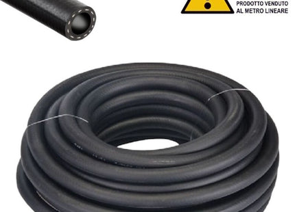 TUBO ARIA GOMMA NERO D.MM13X23 IN PVC CON COPERTURA IN GOMMA AL MTL*