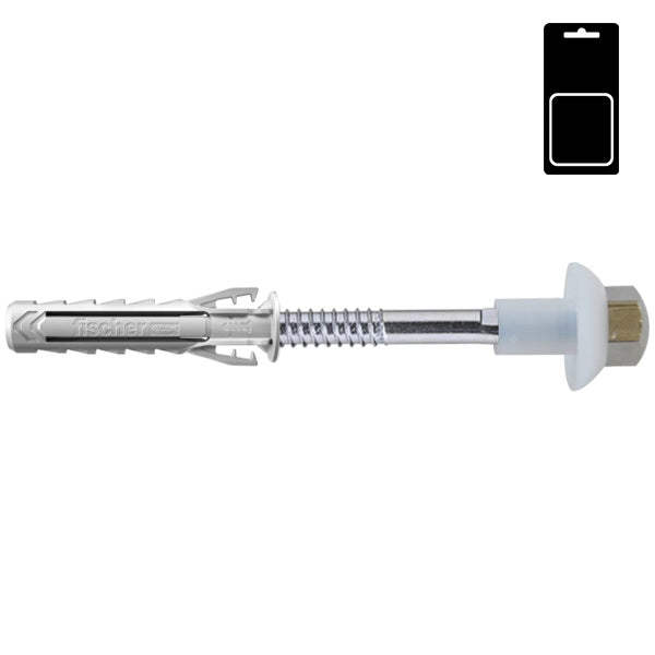 FISCHER TASSELLI PER SANITARI WB2 INOX CON VITE 7/32"X80MM BLISTER PZ2*