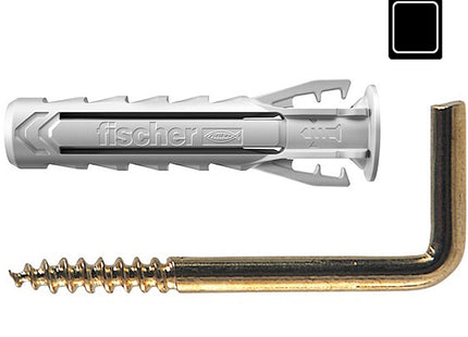 FISCHER TASSELLI IN NYLON CON GANCIO PER QUADRI SX PLUS 4 G K CONF.PZ10