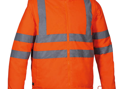 COFRA GIACCA ALTA VISIBILITA' TELSEN 3 IN 1 ARANCIO FLUO/NAVY