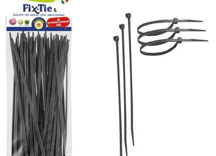 TENAX FASCETTE MULTIUSO ART. FIX-TIE COLORE NERO