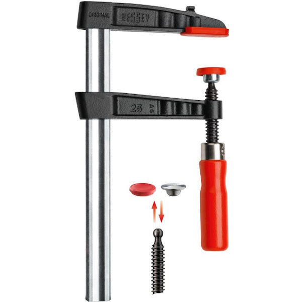 BESSEY STRETTOIO A VITE IMPUGNATURA IN LEGNO ART. TG MM300X120