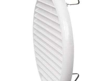 LA VENTILAZIONE GRIGLIA IN ABS TONDA CON MOLLE COLORE BIANCO