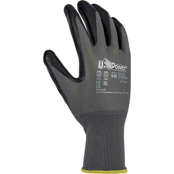 U-POWER GUANTI MOD. VALZER COLORE GRIGIO/NERO