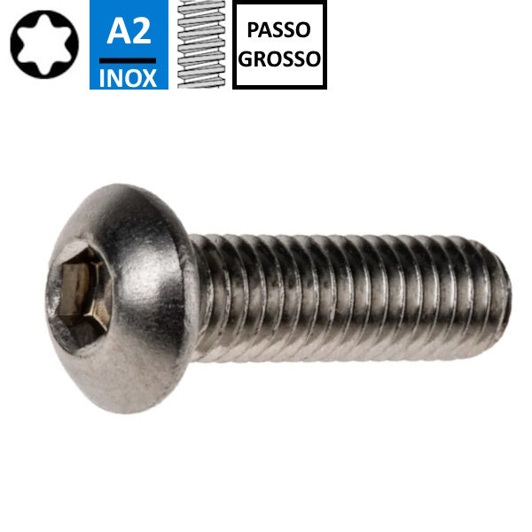 VITE TBEI TX IN ACCIAIO INOX A2 ISO 7380-1