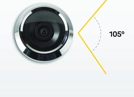 YALE SPIONCINO ELETTRONICO CON DISPLAY DIGITALE COLORE OTTONE