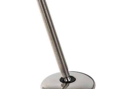 GETECH PIEDE INOX A2 SNODATO BASE GOMMA D.MM95 M16X208 KG2200