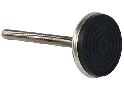 GETECH PIEDE INOX A2 SNODATO BASE GOMMA D.MM95 M16X208 KG2200