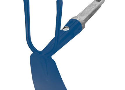 AGEF ZAPPETTA QUADRO BIDENTE IN ACCIAIO BLU PER MANICO POLICLICK*