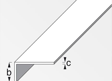 ALFER ANGOLARE LATI DISUGUALI ALLUMINIO ANODIZZATO OTTICA CROMATA MT.1