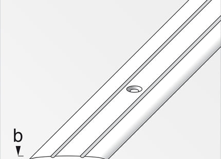 ALFER PROFILO DI RACCORDO ALLUMINIO ANODIZZATO ARGENTO MM37X2,5 MT1