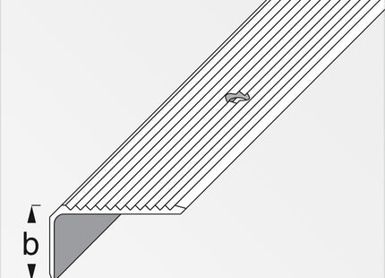 ALFER PROFILO PER SCALE ALLUMINIO ANODIZZATO OTTONE MM41X23 MT1