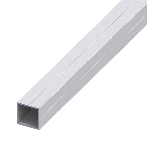 ALFER TUBO QUADRATO ALLUMINIO ANODIZZATO ARGENTO MM23,5X1,5 MT0,3