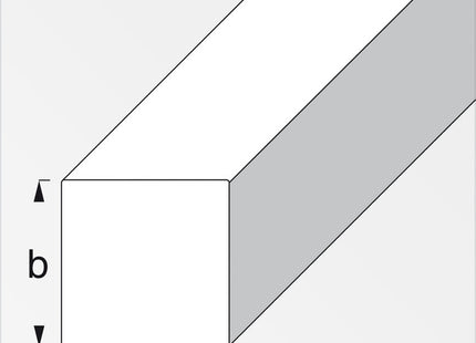 ALFER BARRA QUADRATA ACCIAIO LAMINATO MT.1