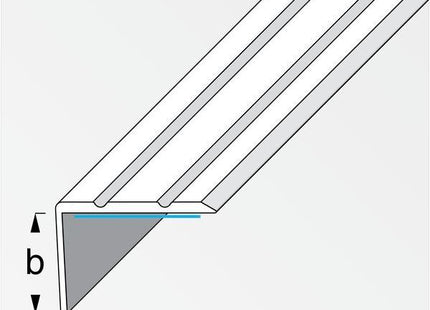 ALFER PROFILO ANGOLARE DI CHIUSURA ADESIVO ALLUMINIO ARGENTO MM25X18 MT1