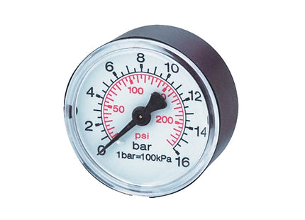 ANI ART. BM108074 MANOMETRO D.MM60 POSTERIORE DA 1/4" BAR 0/16