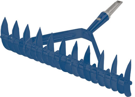 AGEF RASTRELLO AERATORE 32 DENTI ACCIAIO BLU PER MANICO POLICLICK*
