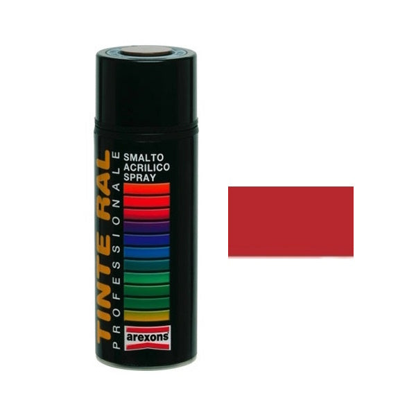 AREXONS SMALTO ACRILICO ROSSO FUOCO LUCIDO RAL 3000 SPRAY ML400*