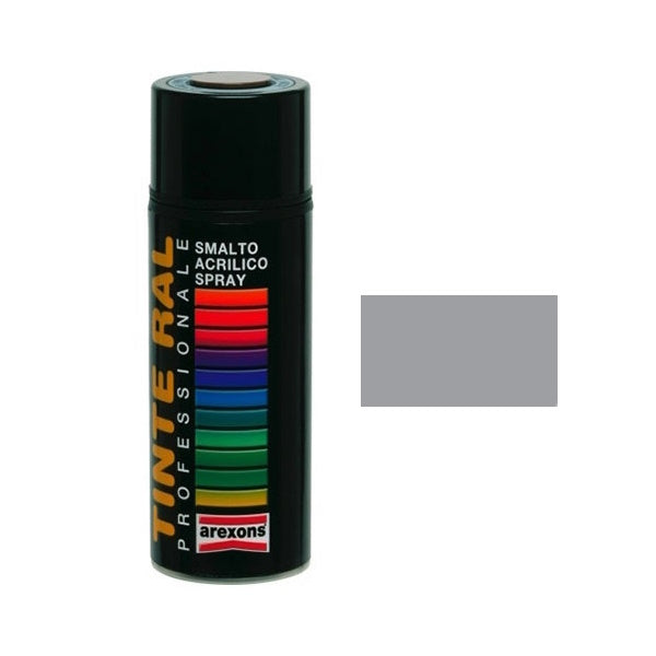 AREXONS SMALTO ACRILICO GRIGIO ARGENTO LUCIDO RAL 7001 SPRAY ML400