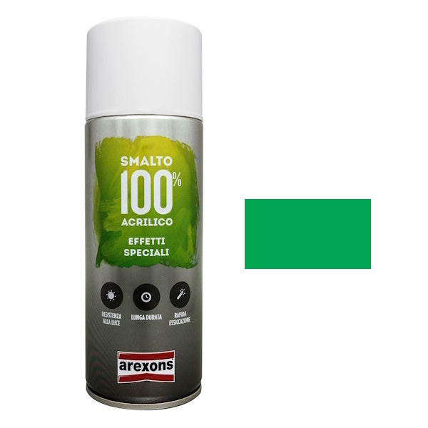 AREXONS SMALTO ACRILICO EFFETTO FLUORESCENTE VERDE SPRAY ML400