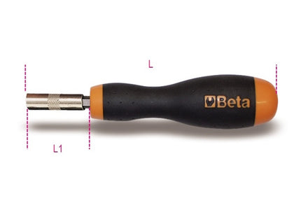 BETA   851 PORTAINSERTI BITS MAGNETICO CON IMPUGNATURA 1/4"