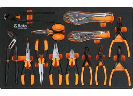 BETA BW2400SXLO9/E-XL CASSETTIERA CON 9 CASSETTI + 487 UTENSILI ARANCIO*